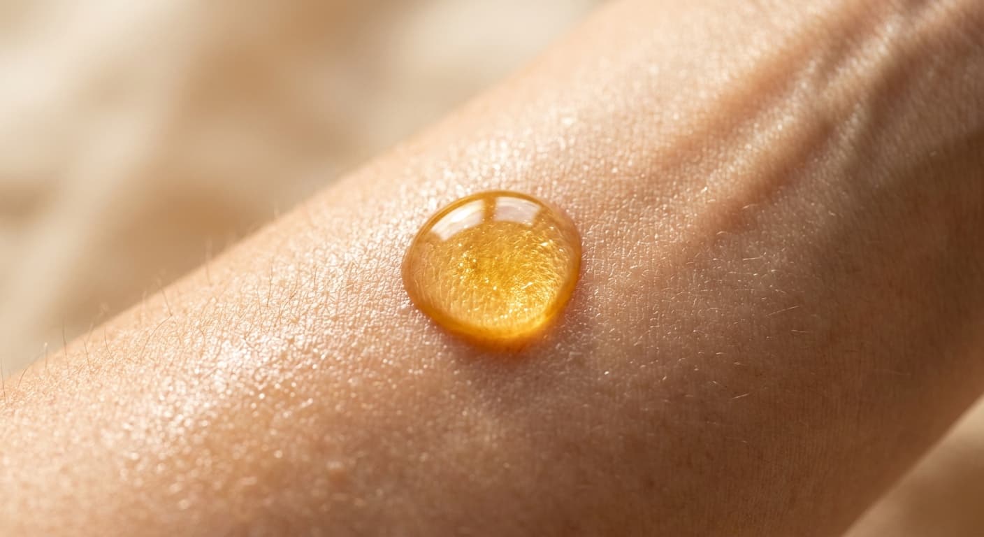 Texture légère de l'huile d'argan Nour d'Argan